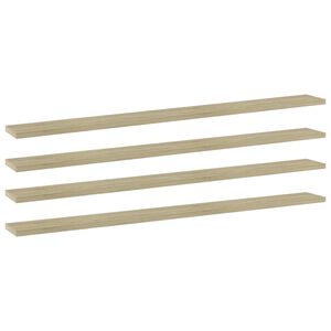vidaXL riiuliplaadid 4 tk, Sonoma tamm, 100x10x1,5 cm, puitlaastplaat