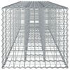 vidaXL Gabioni t&otilde;stetud voodi 2 pcs H&otilde;bedane 260 x 60 x 55 cm