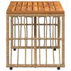 vidaXL V&auml;li Laua Neutraalne 80 x 40 x 40 cm Terase ja pol&uuml; rattan