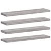 vidaXL seinariiulid 4 tk, hall Sonoma tamm, 40x10x1,5 cm, tehispuit