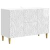 vidaXL K&otilde;ide K&otilde;rgl&auml;ikega valge 89 x 34,5 x 60 cm Tehispuit