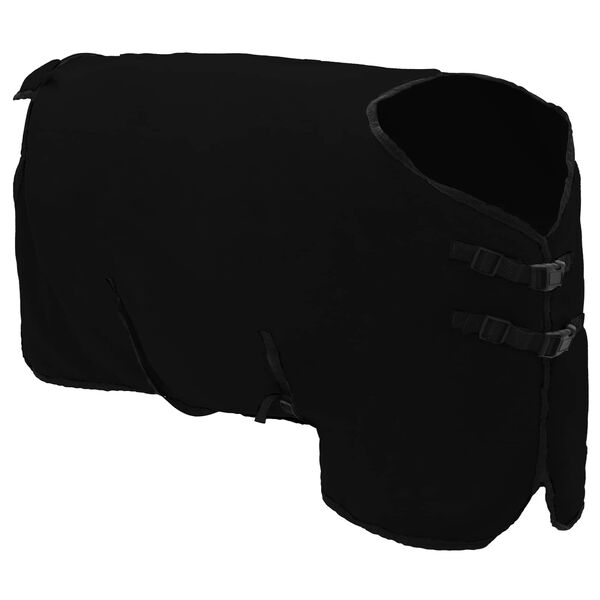 vidaXL Hobuste K&auml;tter Must Pol&uuml;ester