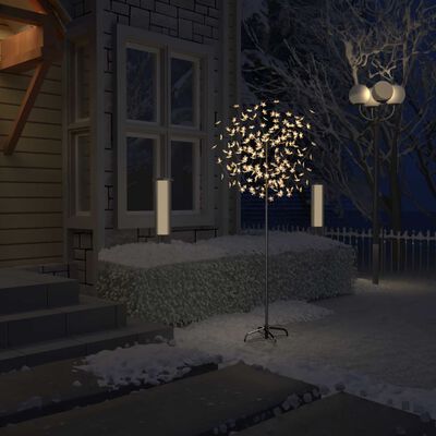 vidaXL jõulupuu 200 LEDi, soe valge, kirsiõied 180 cm