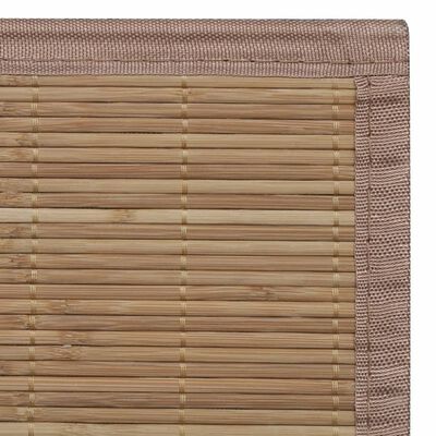 Ristkülikukujuline pruun bambusvaip 150 x 200 cm