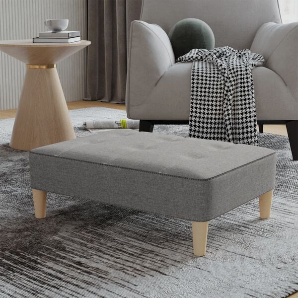 vidaXL jalapink, helehall, 78 x 56 x 32 cm, kangas