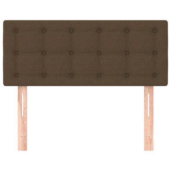 vidaXL voodipeats, tumepruun, 100x5x78/88 cm, kangas