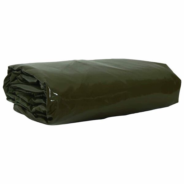 vidaXL Tarpaulin 650g / m&sup2; K&uuml;pset roheline 1,5 x 6 m L&otilde;uend PVC kattega
