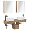 vidaXL Vannitoa kapikomplekt 5 pcs Artisan tamm 53 x 15,5 x 70 cm