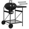vidaXL S&uuml;si grill suitsetaja torudega 91 x 71 x 107 cm Teras Must