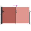 vidaXL lahtit&otilde;mmatav k&uuml;lgsein, terrakota, 120 x 500 cm