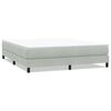 vidaXL Box Vedruvoodi ilma Madratsita Helehall 180x220 cm samet