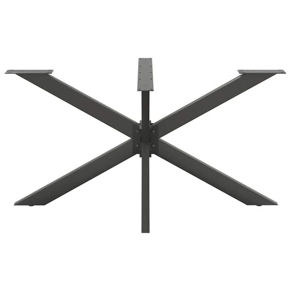 vidaXL söögilaua jalg, ämblikukujuline, antratsiithall, 150 x 78 x (72-73) cm, teras