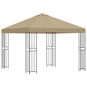 vidaXL Paviljon 3 x 3 m Beež Pol&uuml;ester ja teras 190 gsm