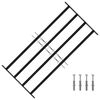 vidaXL Akna rest 115 x 60 cm Pulberv&auml;rvitud teras Must
