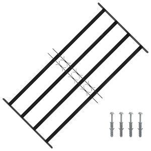 vidaXL Akna rest 115 x 60 cm Pulberv&auml;rvitud teras Must