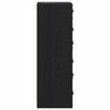 vidaXL K&otilde;rgushein Must tamm 35 x 37 x 109 cm Tehispuit