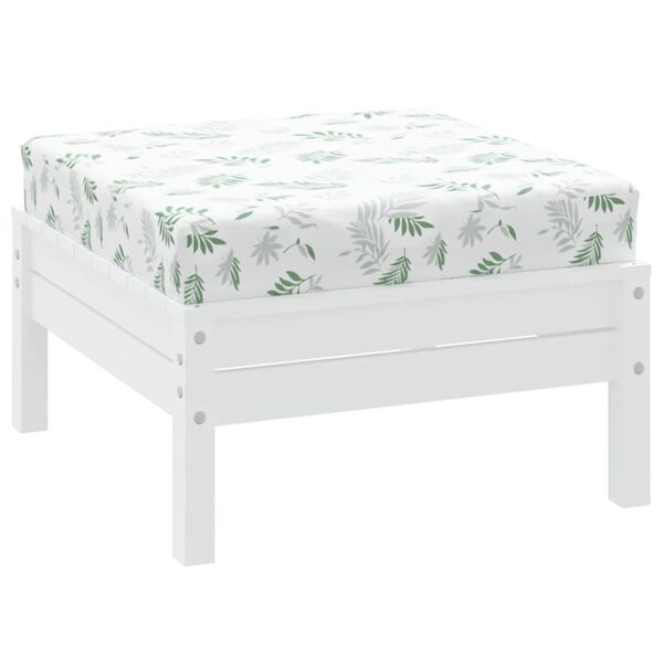 vidaXL euroaluse istmepadi, lehemuster, 60 x 60 x 8 cm, kangas