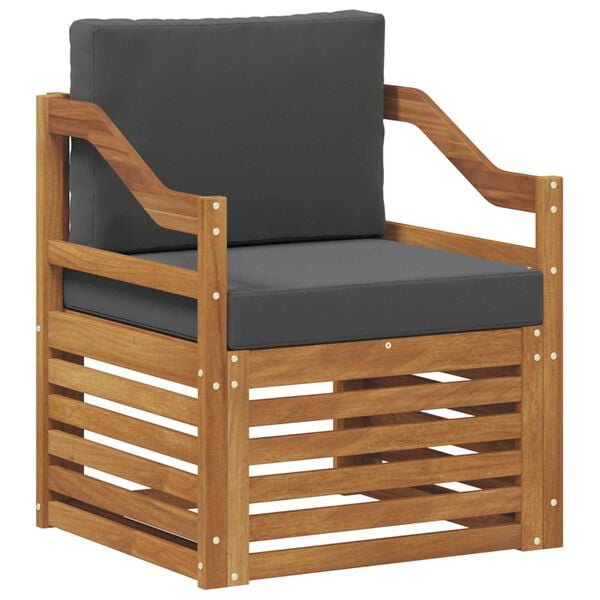 vidaXL V&auml;li diivanikomplekt Tugev akaatsiapuit ja pol&uuml;ester Neutraalne