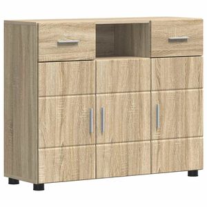 vidaXL Puidust kapp sahtliga Sonoma tamm 88,5 x 30,5 x 73 cm Tehispuit