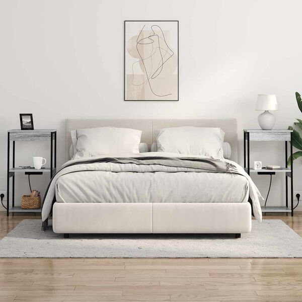 vidaXL &Ouml;&ouml;lambi kapp riiuliga Hall Sonoma 41 x 31 x 76 cm Tehispuit