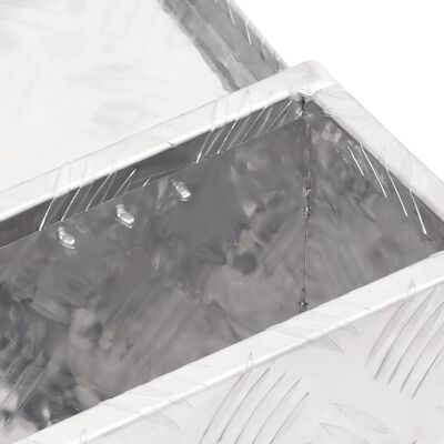 vidaXL hoiukast, hõbedane, 50 x 15 x 20,5 cm, alumiinium