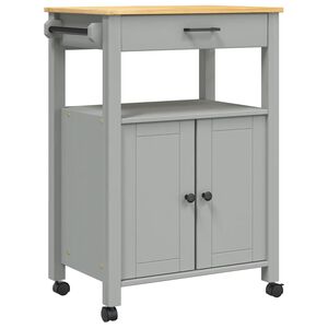 vidaXL köögikäru "MONZA", 60 x 40 x 88,5 cm, männipuit