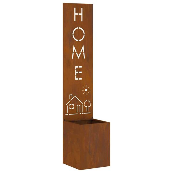 vidaXL Aia privaatsuse kate Rooste 32 x 140 cm Kulunud teras