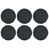 vidaXL Sammukhind 6 pcs Must &Oslash; 45 x 1,8 cm Kumm