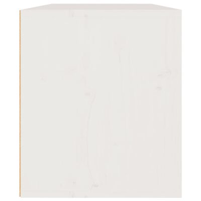 vidaXL seinakapp, valge, 60x30x35 cm, täismännipuit