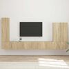 vidaXL TV seinakapikomplekt Seinale kinnitatav 6 pcs Sonoma tamm
