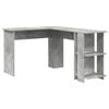 vidaXL Nurgalaud riiuliga Betoonhall 140 x 113,5 x 75 cm Tehispuit