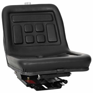 vidaXL Traktoriseat, millel on rippumine Must 39,5 x 52 x 43 cm