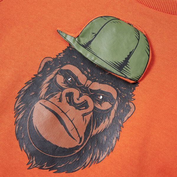 Laste dressipluus, tumeoranž, 116