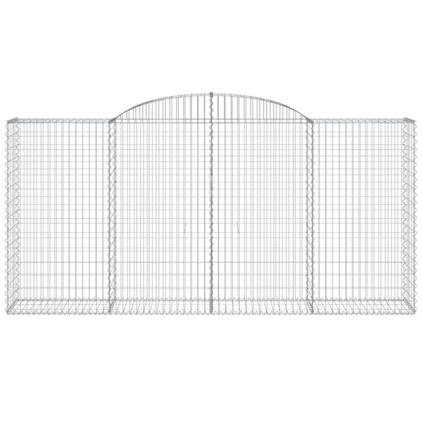 vidaXL kaarekujulised gabioonkorvid 9 tk, 300x50x140/160 cm, raud