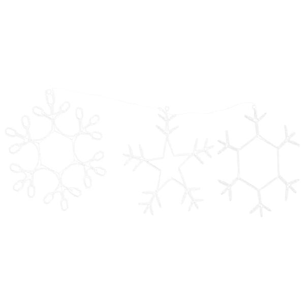 vidaXL J&otilde;ulut&auml;ht koos 252 LED-iga Soe valge 45 x 38 cm PVC