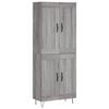 vidaXL k&otilde;rge kapp, hall Sonoma tamm, 69,5 x 34 x 180 cm, tehispuit