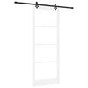 vidaXL Libisev uks ORKDAL Valge ja must 93 x 232 cm