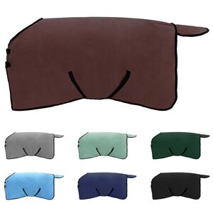 vidaXL Hobuste K&auml;tter Tumepruun Pol&uuml;ester