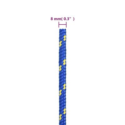 vidaXL paadiköis, sinine, 8 mm, 50 m, polüpropüleen