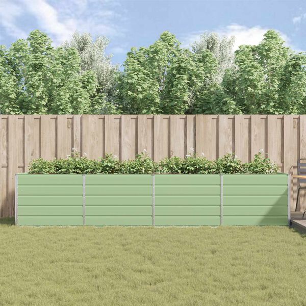 vidaXL Taimekast Pastellroheline 195 x 100 x 45 cm Tsinkteras