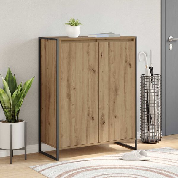 vidaXL Kinga kapp uksega Artisani tamme 79 x 36 x 100 cm Tehispuit