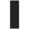 vidaXL vannitoa peeglikapp must 62,5x20,5x64 cm tehispuit