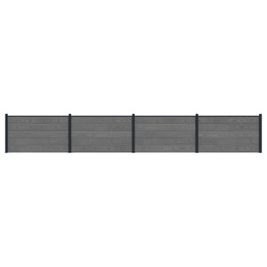 vidaXL Aiapaneel 4 pcs WPC ja Alumiinium Hall