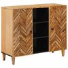 vidaXL Ladustamiskapid uksega Pruun 90 x 33,5 x 75 cm Tugev mango puu