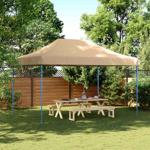 vidaXL kokkupandav pop-up peotelk, beež, 580x292x315 cm