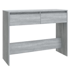 vidaXL konsoollaud, hall Sonoma tamm, 100x35x76,5 cm, tehispuit