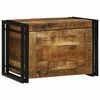 vidaXL Salvestuskarp Pruun ja must 60 x 40 x 41 cm Tugev mango puu