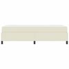 vidaXL Voodi raam madratsiga cream 90 x 200 cm kangas