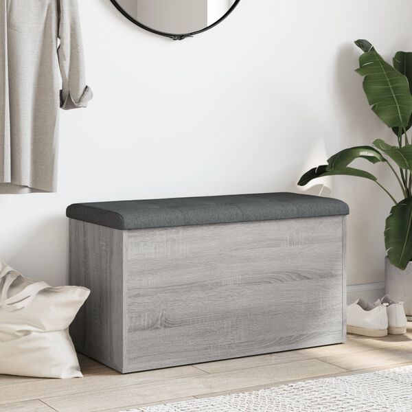 vidaXL hoiupink, hall Sonoma tamm, 82 x 42 x 45 cm, tehispuit