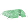 vidaXL kasvuhoone terasraamiga, roheline, 60 m&sup2;, 12x5x2,3 m